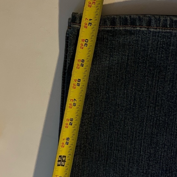 Vintage Tapemeasure Size 10 Straight Leg Blue Denim High Rise Jeans - Picture 7 of 14